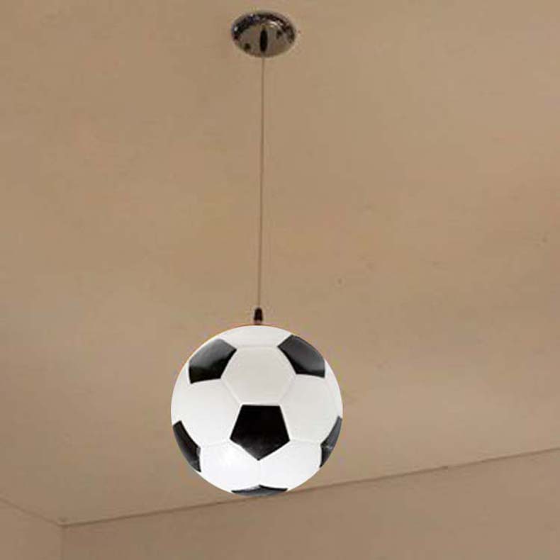 Picture of Amazon Explosions Football Basketball Glass Chandelier Theme Bar Restaurant Children's Room Decorative Lights Away Ceiling Lights