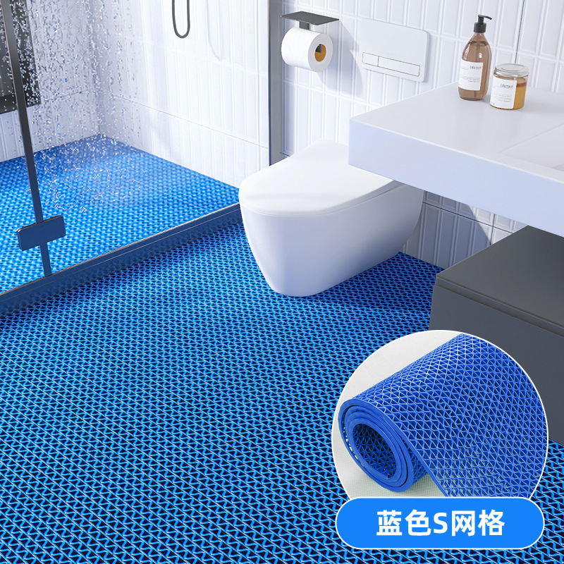 Picture of Hollow PVC Plastic Carpet Bathroom Toilet Swimming Pool Kitchen Dirty Resistant Foot Mat Household Waterproof Non-Slip Floor Mat