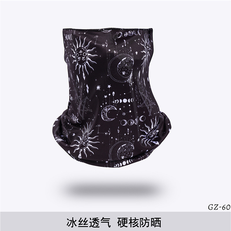 Picture of Outdoor ice silk mask changeable ear scarf men's and women's bicycle riding hood collar sun protection scarf summer