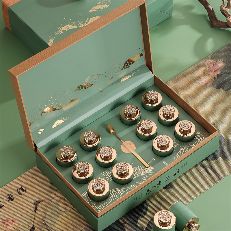 Small Pot Tea Tea Packaging Box Empty Gift Box Green Tea Longjing Biluochun Maojian Gift Box Empty Box Portable Tea Pot