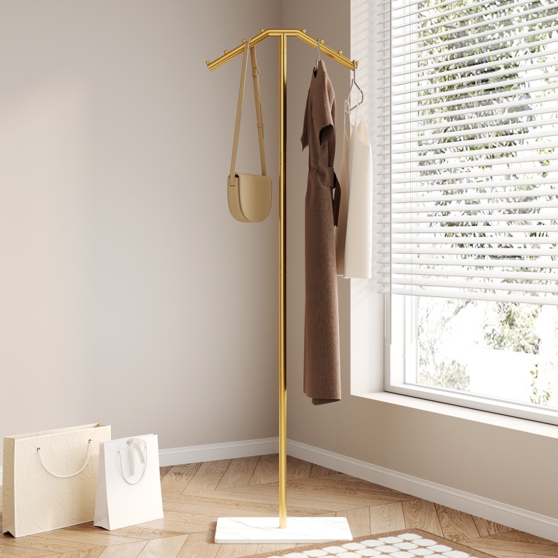 Picture of Factory Outlet Floor-type Household Hangers Room Bedroom Coat Rack Antique Household Clothes Storage Rack