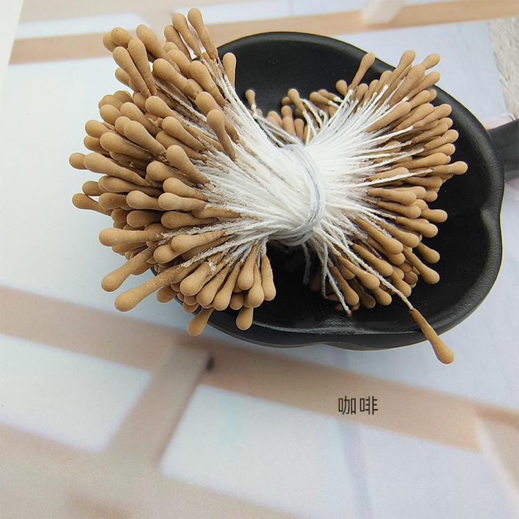 Picture of Wholesale Korean Style Handmade DIY Hair Accessories High Simulation Flower Stamens Material 2mm Matte Round Match Head Flower Heart Flower Stamens