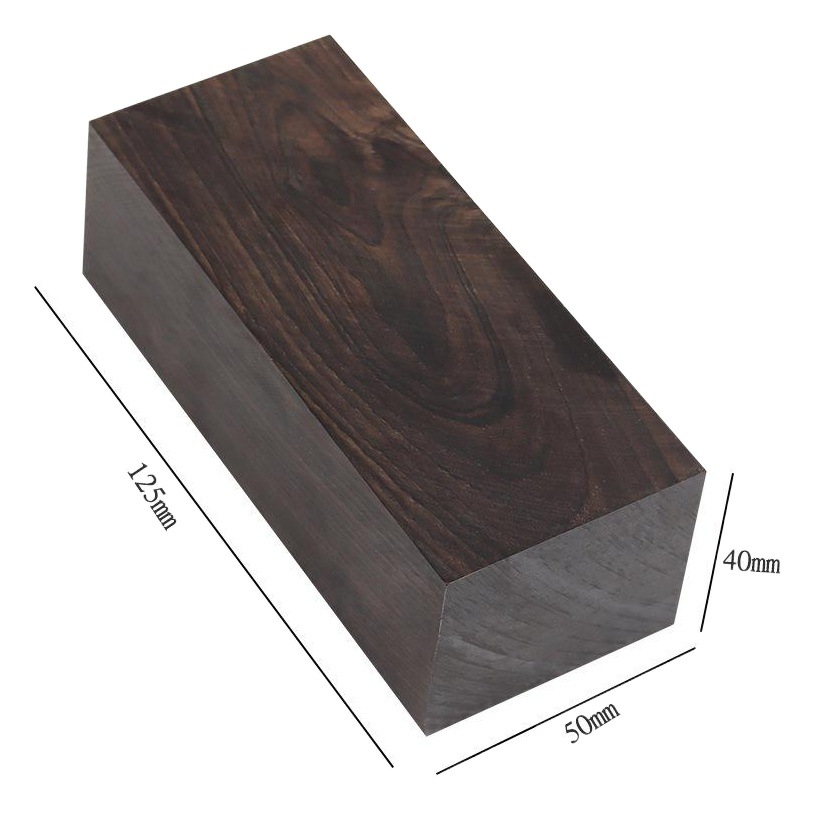 120*40*50mm ebony wood block blank DIY crafts carving wood carving block Ebony