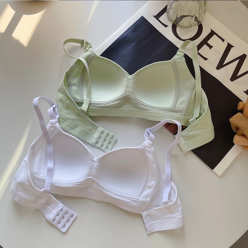 Picture of Japanese-style Seamless Underwear Women's Small Chest Gathered and Large One-piece Breast Collector Anti-sagging No-steel Ring Girls' Bra