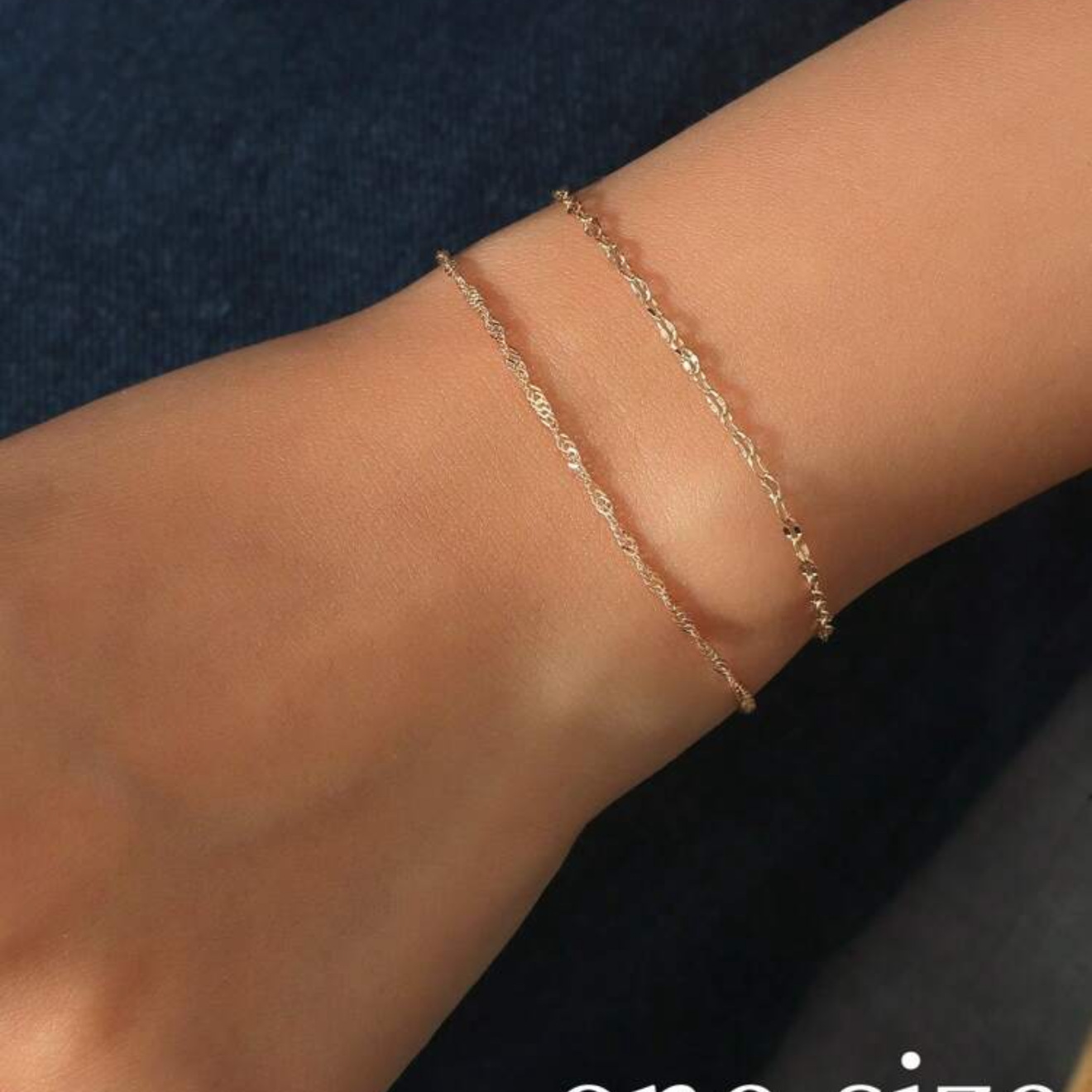 European and American Cross-Border New Jewelry Versatile Simple Bohemian Beach Style Alloy Chain Bracelet Stacking Hand Jewelry for Women