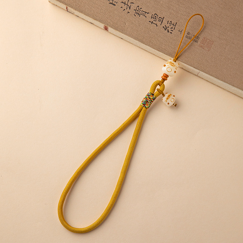 Picture of Cute Bodhi Lucky Cat Mobile Phone Chain Wrist Hanging Chain Pendant Pendant Exquisite Anti-loss Drop-resistant Mobile Phone Case Lanyard
