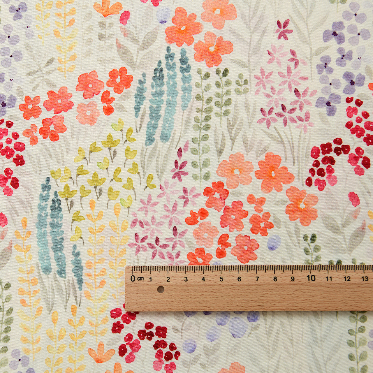 Picture of 20 Pieces of Artificial Cotton Fabric Floral Plant Handmade Clothing Dress Summer Cool Quilt Cotton Silk Cotton Silk Fabric