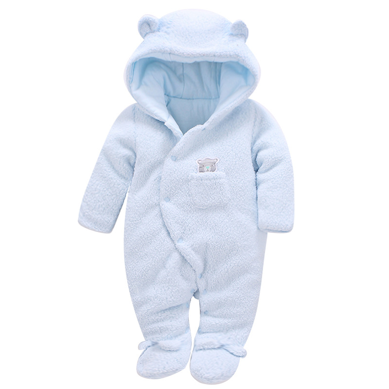 Picture of Baby's jumpsuit Foot-wrapped cotton-padded baby's clothes jumpsuit thickened winter outerwear for infants and toddlers climbing suit for men