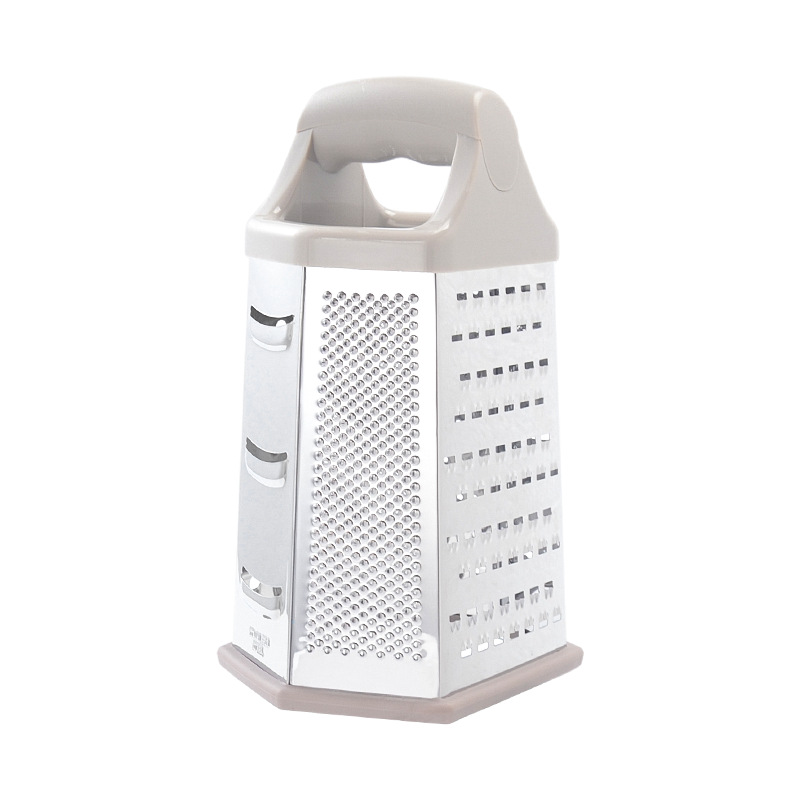 Picture of Wholesale stainless steel grater daily kitchenware six-sided planer potato radish cheese grater multifunctional vegetable cutter