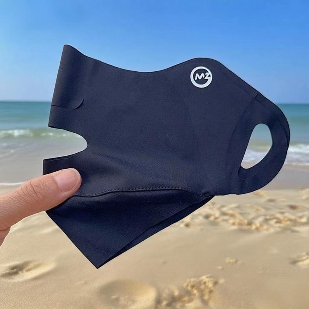 Picture of Outdoor Sports Sunshade and Sun Protection One-Piece Breathable Ice Silk Half-Face Mask Anti-Uv Mouth and Nose Mask for Women