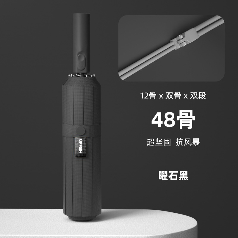 Picture of Umbrella Full-automatic Umbrella Men's Large Wholesale Advertising Umbrella Women's Sunlight and Rain Dual-use Sunscreen Anti-Purple