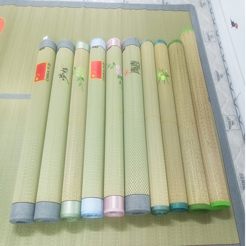 Picture of Grass mat mat wholesale student dormitory mat natural orchid mat folding mat bamboo mat rattan mat disaster relief manufacturers