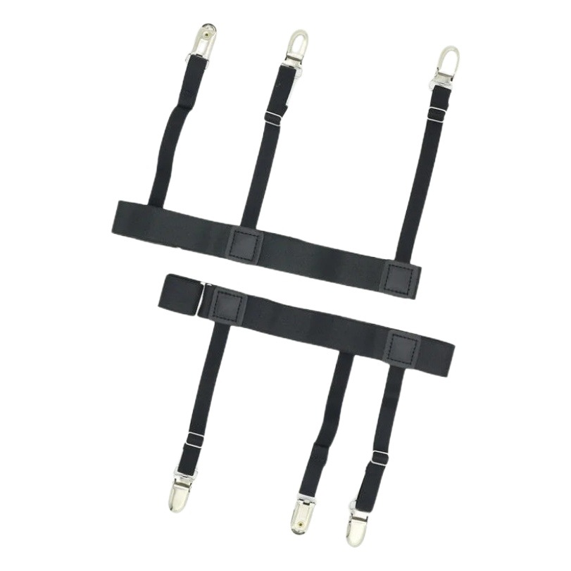 Picture of Unisex Simple elastic adjustable three-clip shirt clip socks clip business all-match in stock neat men