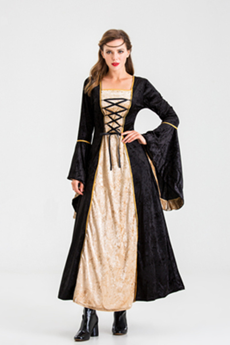 Picture of Halloween New European Retro Court Costume Queen Princess Queen Party Evening Dress Stage Play Costume