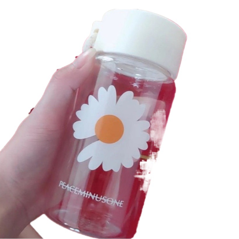 Summer Hot Sale Daisy Plastic Cup for Men and Women Students Handy Cup Internet Celebrity Frosted Transparent Scented Tea Cup Gift