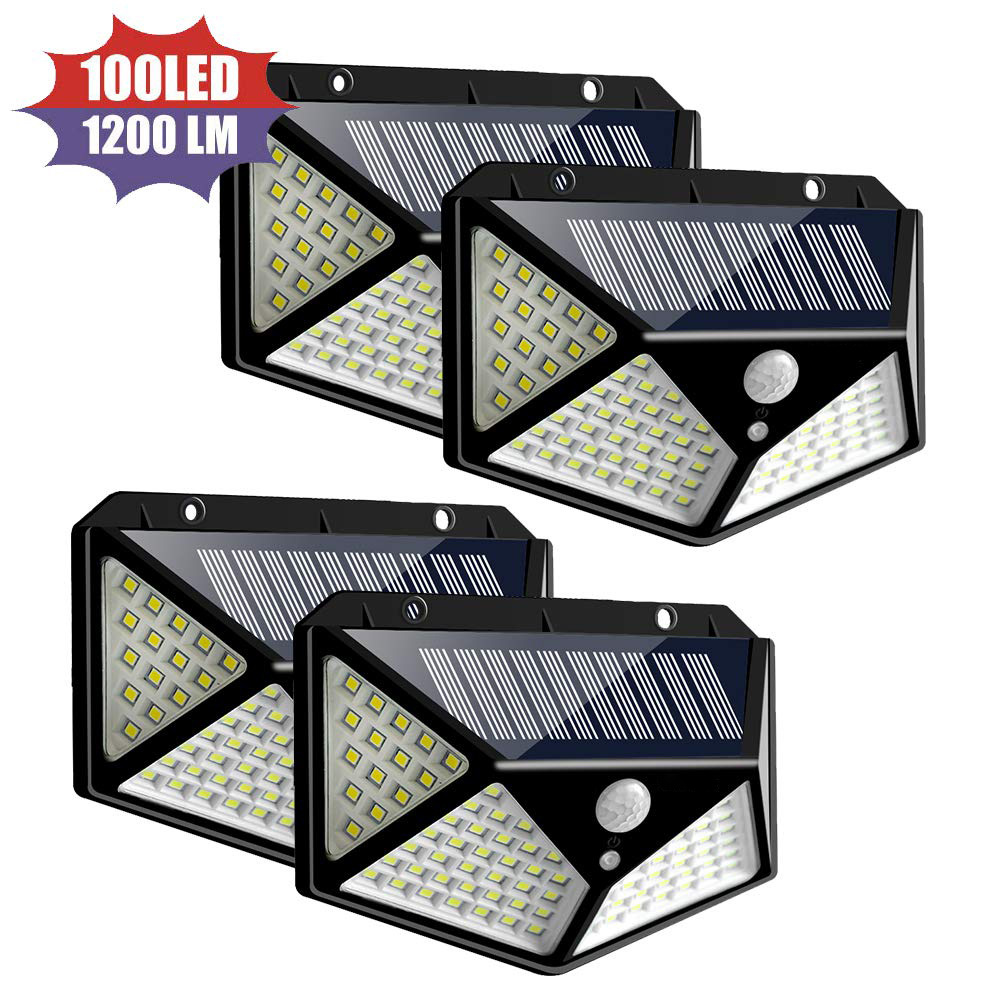 Picture of Wilder 114LED solar wall lamp courtyard four-sided luminous solar lamp human induction waterproof outdoor lamp