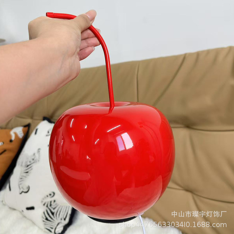 Cherry Ripe Decorative Table Lamp Night Light Bedroom Bedside Atmosphere Lamp Tv Cabinet Wine Cabinet Children's Room Cherry Table Lamp