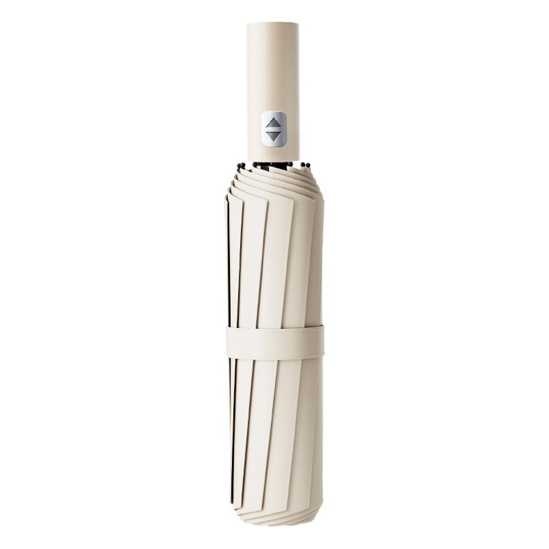 24 Bone Umbrella Reinforced Folding Umbrella Full Automatic Business Male Automatic Umbrella Double Dragon Bone Large Sunscreen Advertising Umbrella Wholesale