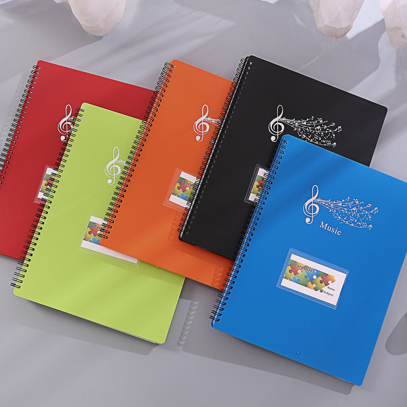 Picture of Factory supply new multifunctional A4 non-reflective music piano music music clip folder 20/30P
