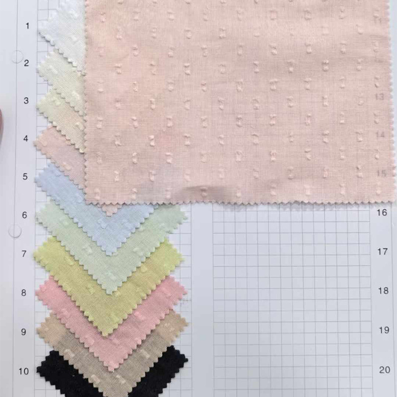 Xiaojun textile new Chinese fabric cotton gauze striped jacquard fabric shirt dress children's clothing lift