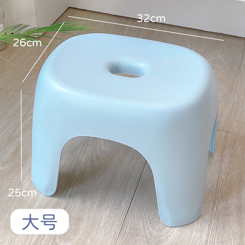Picture of Household Plastic Small Stool Simple Style Thickened Coffee Table Small Stool Shoe Changing Stool Sofa Stool Bathroom Low Stool Chair
