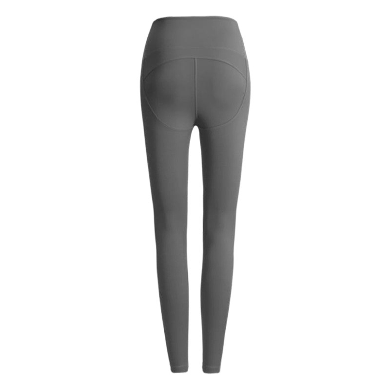 European and American New Arrival No Embarrassment Line High Waist Hip-lifting Fitness Pants Women's Stretch Tight Quick-drying Sports Pants Naked Yoga Pants