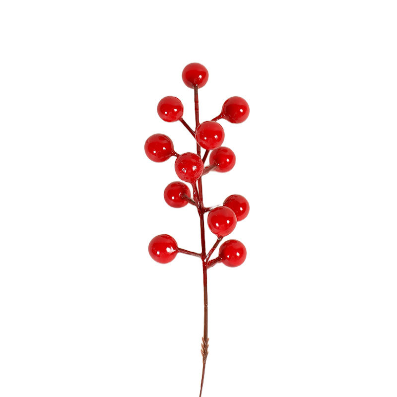 Picture of Simulated Fortune Fruit, Holly Fruit, Red Fruit, Auspicious Red Berries, Wedding Home Christmas Decoration, Cross-Border Wholesale Wedding