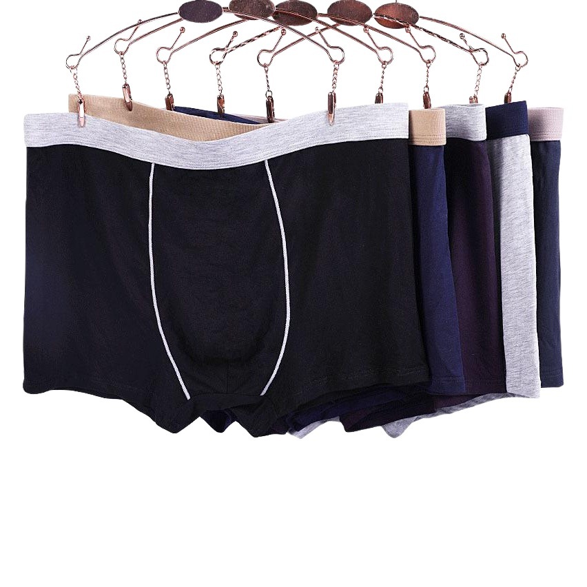 Fat plus size men's boxer briefs bamboo fiber 200kg extra large fat guy breathable shorts #2996