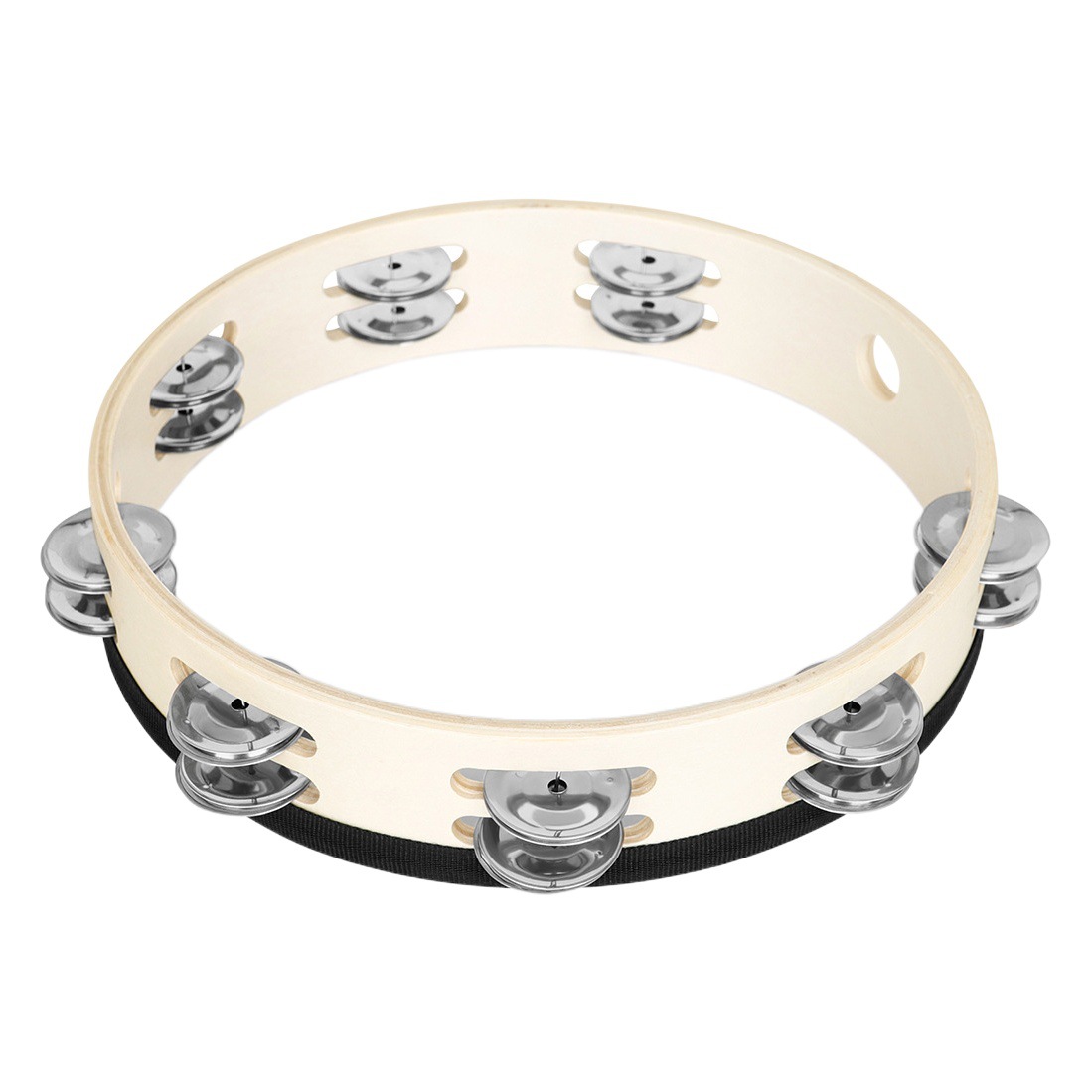 Orff Percussion 10-inch Peace Pigeon Double-layer Hand-cranked Tambourine Children's Enlightenment Education Hand-clapped drum Dance tambourine