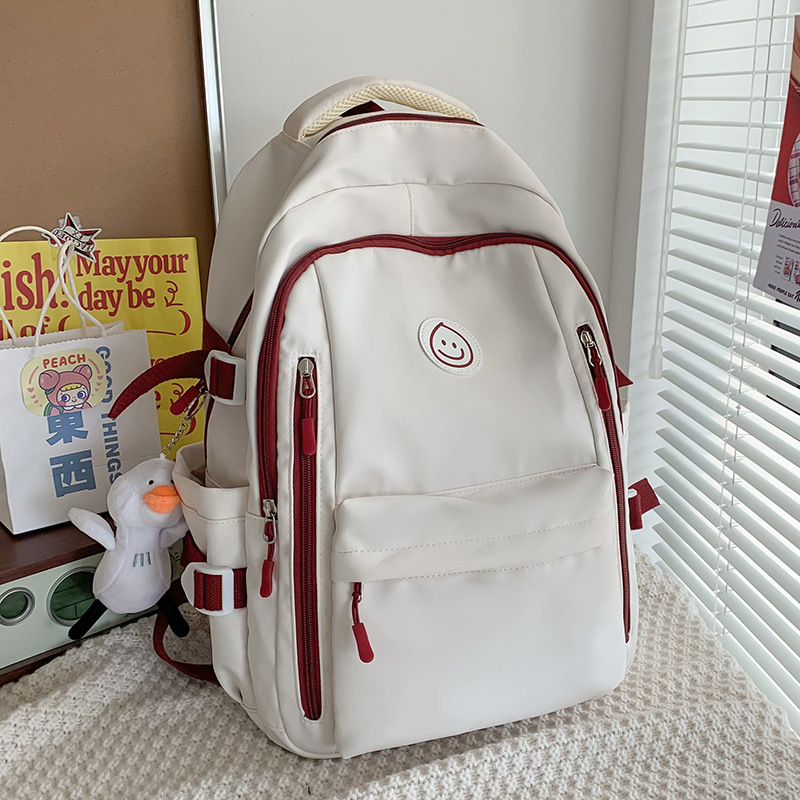 Picture of Schoolbags for Children, Primary School Students, Girls, Color-Blocked Backpacks, High School Students, Junior High School Students, Customized High-Quality Wholesale Backpacks