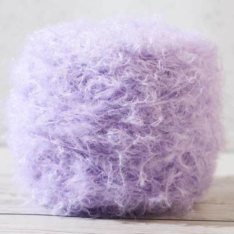 Picture of Wholesale sheep roll wool ball special thread doll plush wool teddy roll wool hand woven fancy thread