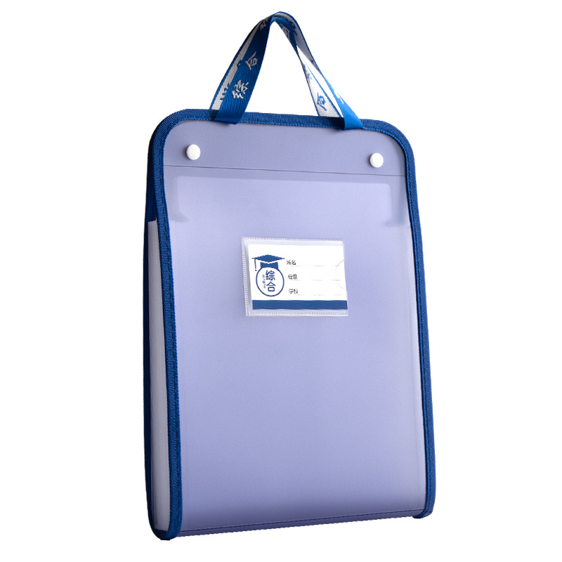 Picture of A4 Satchel Accordion Bag Folder Test Paper Storage Bag Multi-Layer Large Capacity Special Paper Storage Bag for Primary School Students