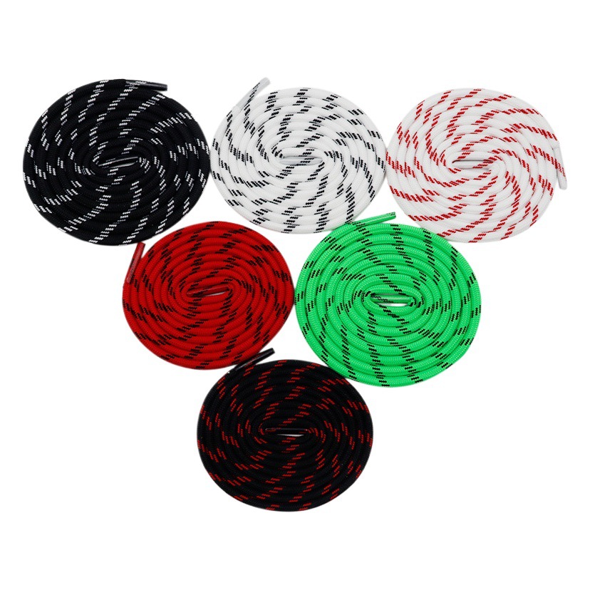 Kuromi Gold Shoelaces Martin Boots High-Top Sneakers Hiking Shoes 5mm Round Two-Tone Four Diagonal Twill Shoelace Decorative Rope