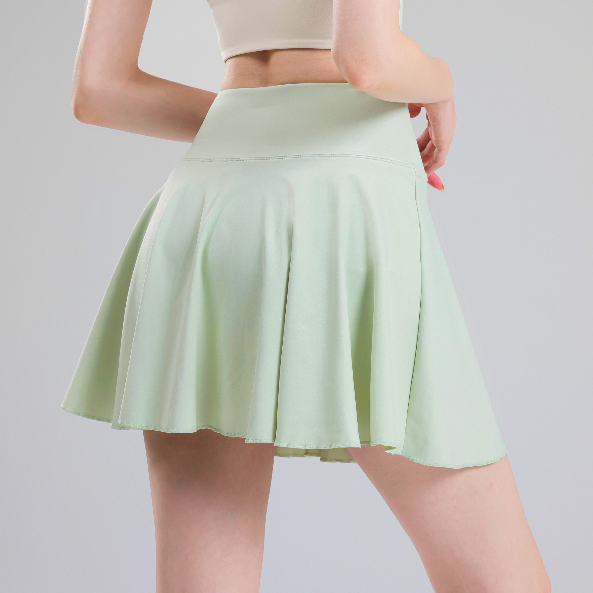 High Waist Tennis Skirt Women's 2024 New Summer Yoga Fitness Sports Skirt Running Anti-walking Pleated Skirt