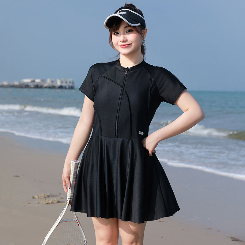 Superior Swimsuit Women's 2025 New Student Flesh Covering Slim Skirt chubby girl plus size Hot Spring Swimsuit