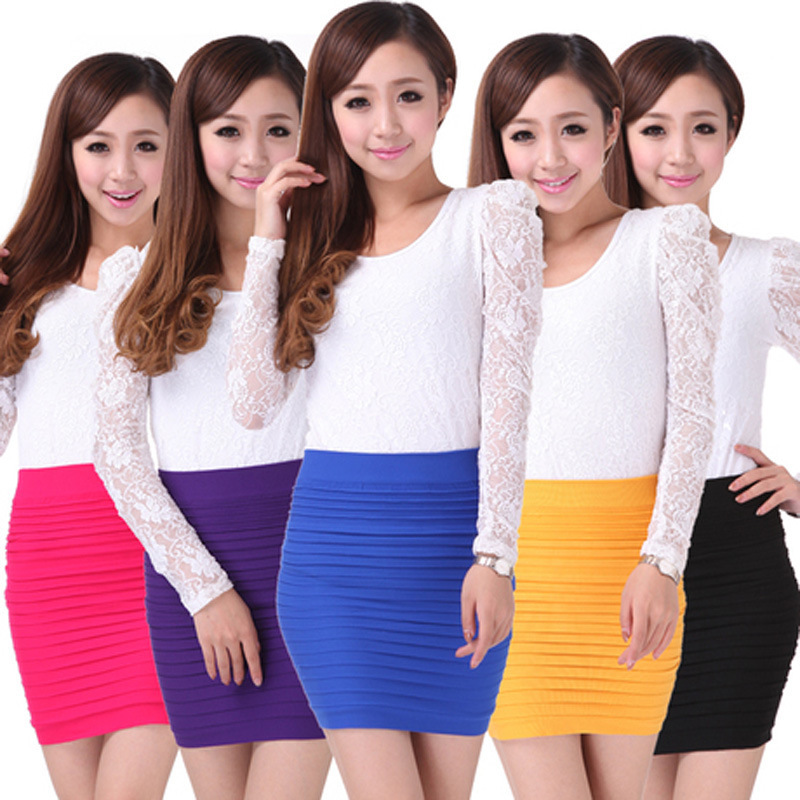 2024 New Spring and Summer Skirt, Hip-Covering Skirt, Short Skirt, Women's One-Step Skirt, High-Waisted, Slim-Fitting, Stretchy Skirt, Large Size