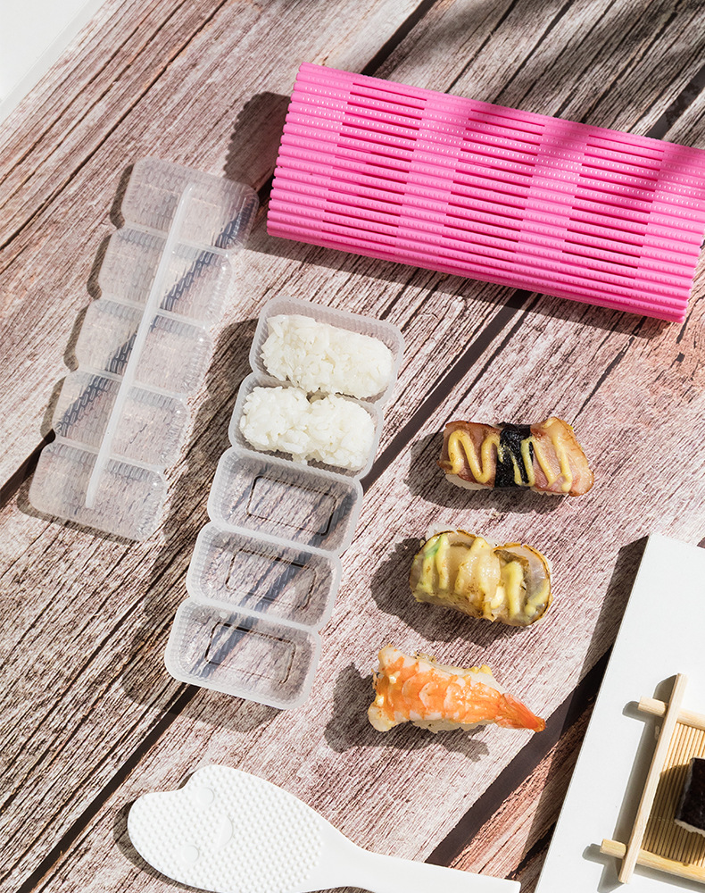 Picture of Making Sushi Mold Tools Full Set of Sushi Artifact Set Seaweed Porphyra Wrapped Rice Grinding Tools Rice Ball Roll Rice Material Package