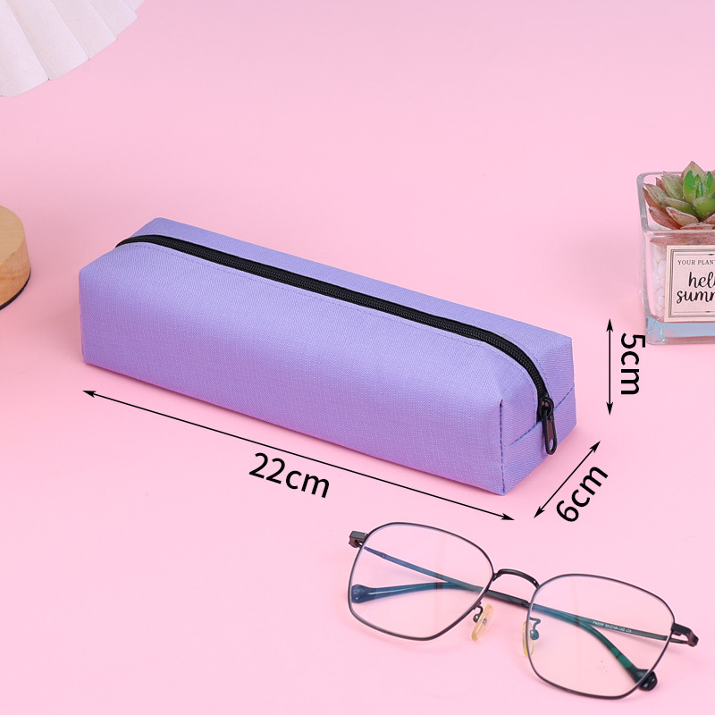 Picture of Simple Large-Capacity Pencil Bag for Boys and Girls, Stain-Resistant Pencil Box, Student Square Pencil Bag, Customized Promotional Pencil Box