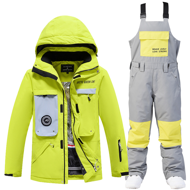 Picture of Women's Ski Suit Men's Winter Outdoor Windproof Waterproof Warm Thickened New Arrival Snowboard Double Ski Suit