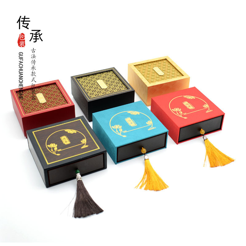 Ancient Drawer Box Heritage Box Jewelry Jewelry Box Pendant Gold Necklace Box Jade Jade Gift Hollow Jewelry Box