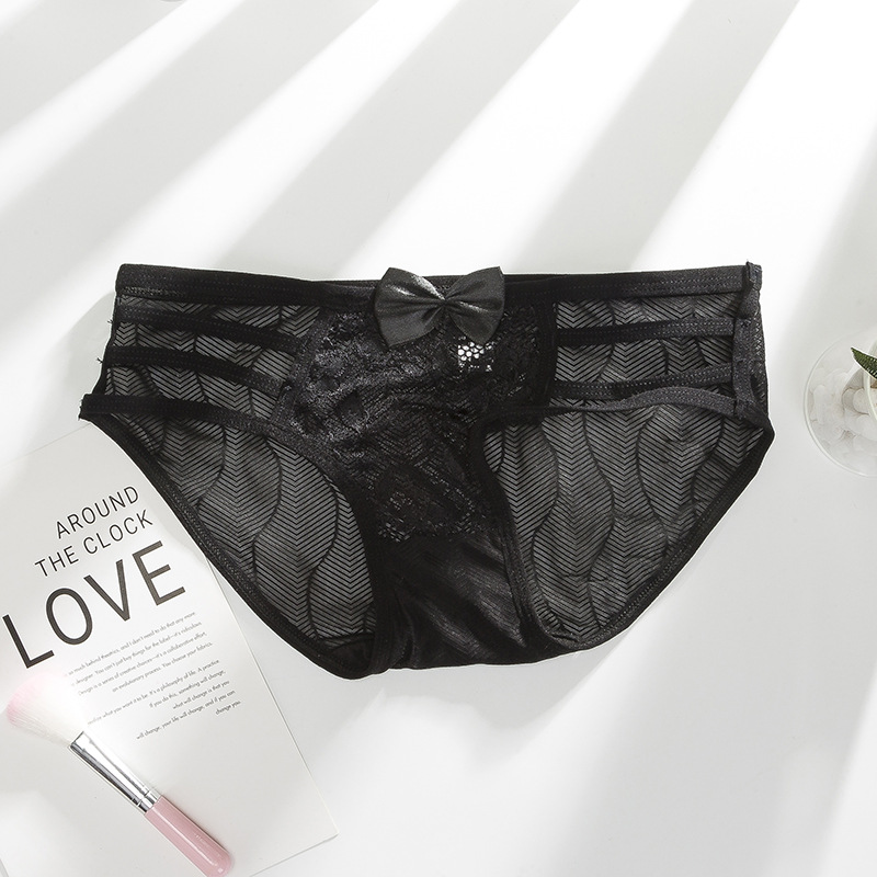 Picture of Youtao sexy lace underwear women's low waist hollow-out temptation hip lifting breathable mesh seamless women's briefs