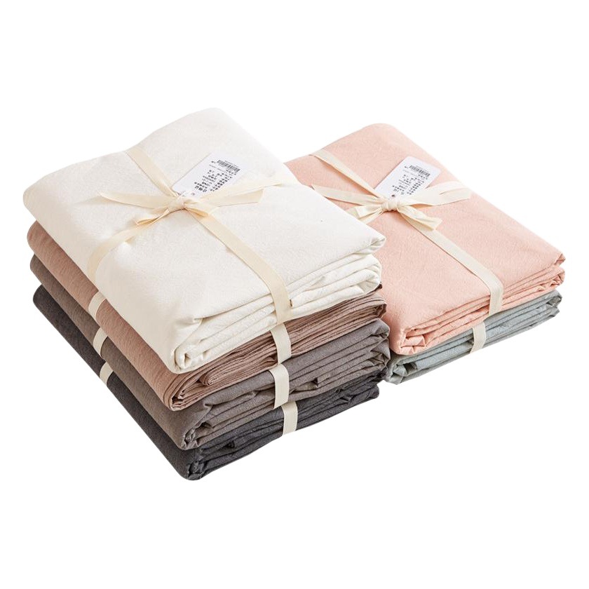 Category a Maternal and Infant Grade Pure Cotton Washed Cotton Fitted Bed Sheets, Good Quality Student Dormitory Bed Cover, Single and Double Pure Cotton Bed Bed Sheets Bed Cover