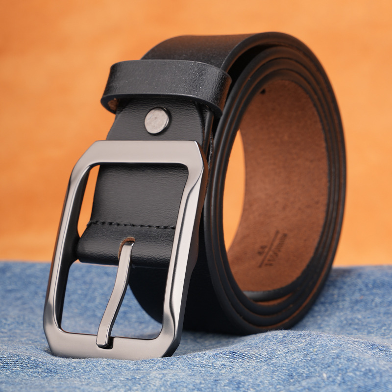 Manufacturer Retro Men's Belt for Young and Middle-Aged People, Pin Buckle Belt, Versatile E-Commerce Casual Pants Belt, Men's Ready-Made Hot New Style