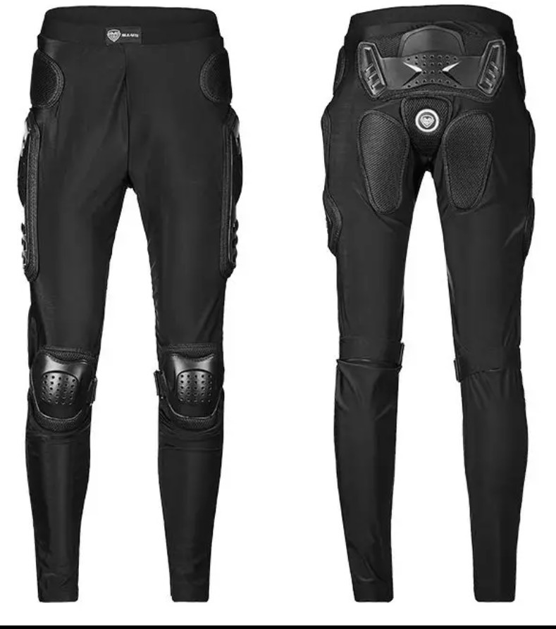 Sulaite Motorcycle Armor Pants Off-Road Cycling Armor Pants Extreme Sports Pulley Anti-Fall and Anti-Collision Armor Pants