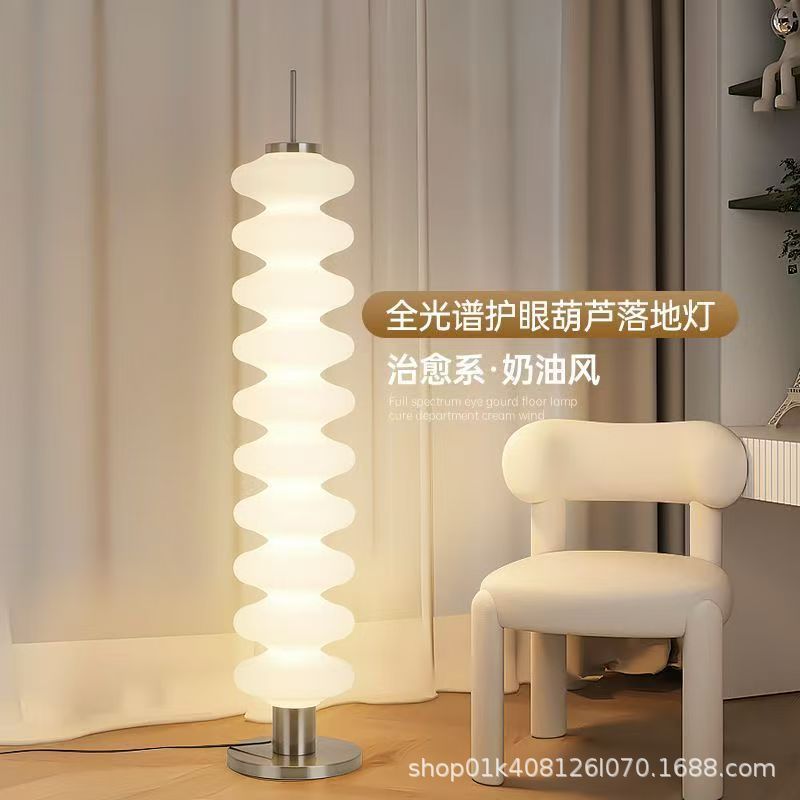 Cross-border ins wind floor lamp gourd lamp Nordic hotel homestay bedroom floor lamp living room sofa corner atmosphere lamp