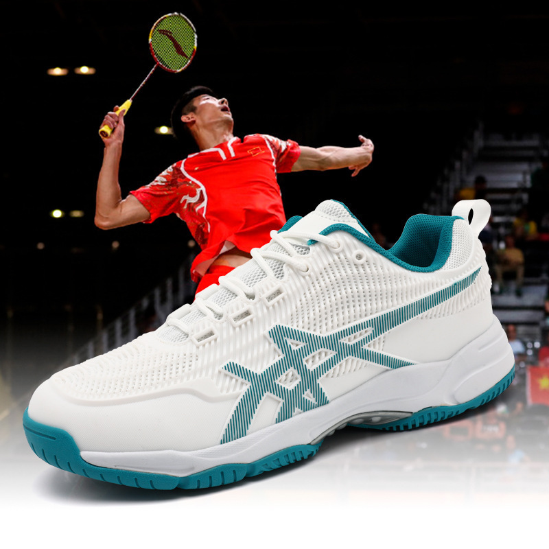 Cross-border New Couple Badminton Shoes Lightweight Comfortable Breathable Competition Student Training Shoes Table Tennis Shoes