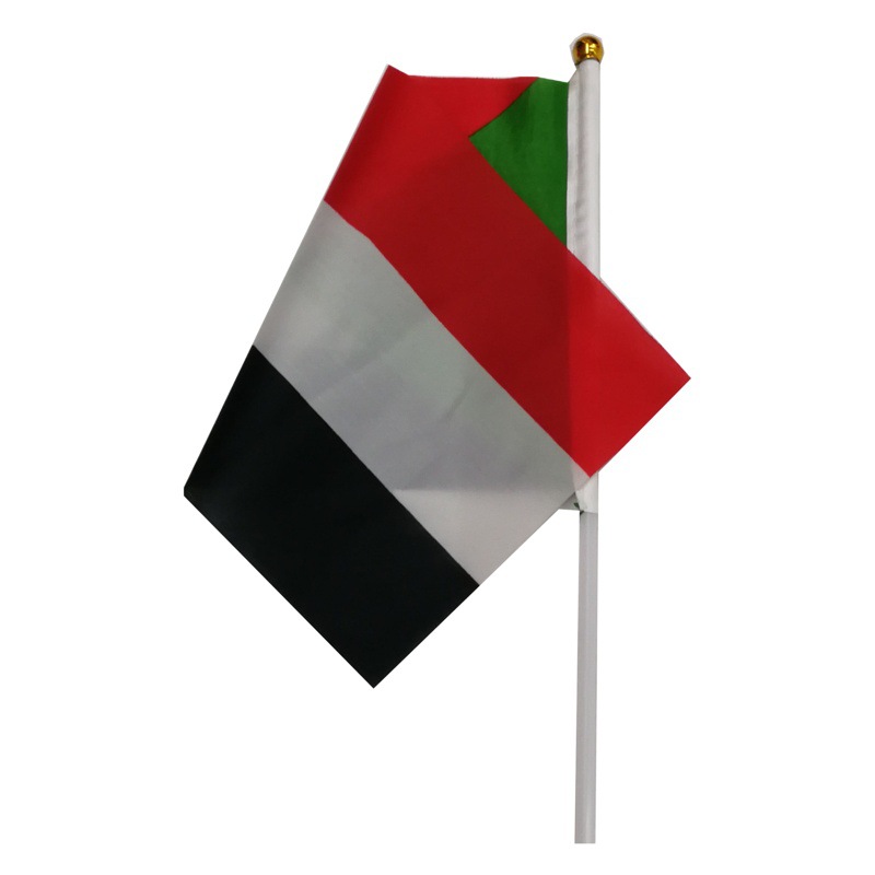 14*21cm Sudan Hand-Waving Flag Manufacturer 5.5*8Inch Polyester Flag Spot Sudan