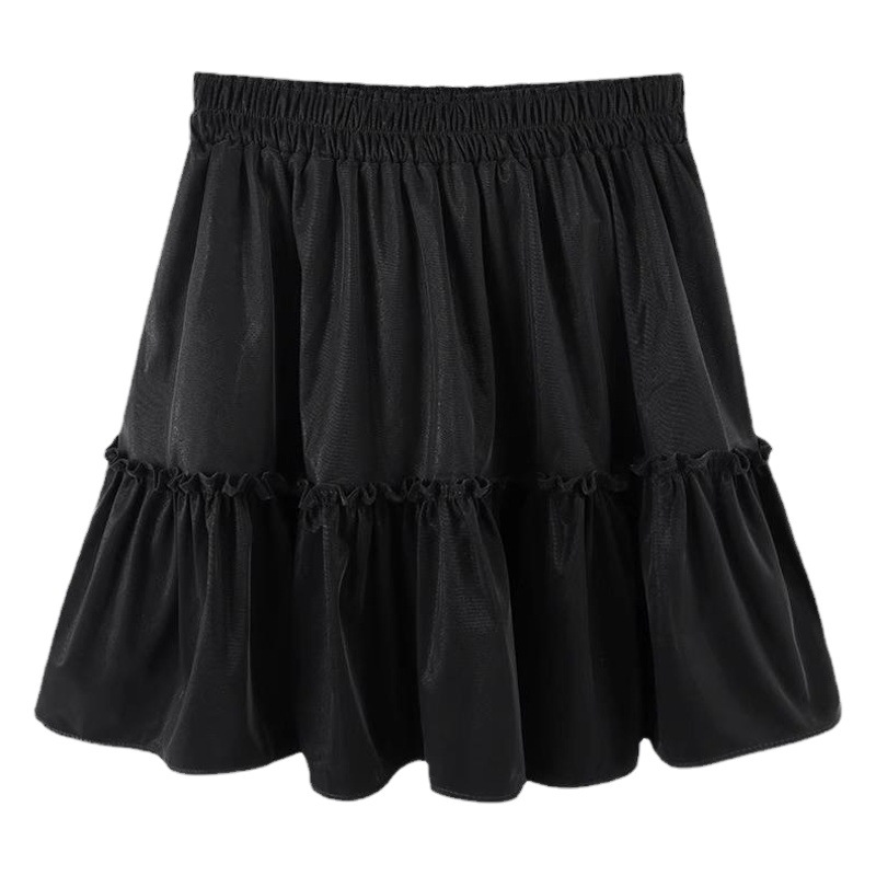 New pure design white fluffy cake skirt women's skirt Summer 2024 New High waist slimming short