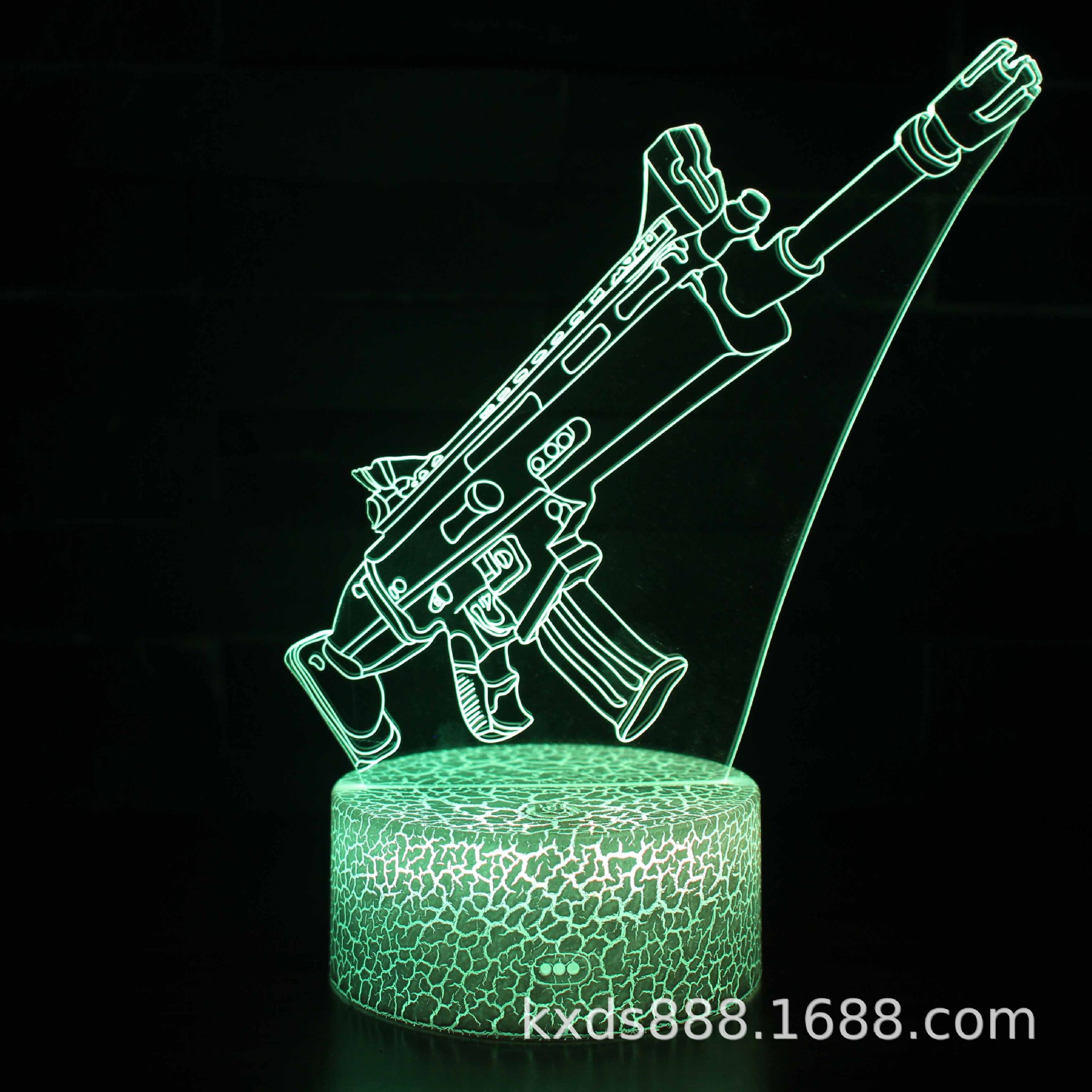 Picture of Kaixing Cross-border Exclusive Fortress Night Game Series 3D Nightlight LED Colorful Touch Remote Control Creative Table Lamp