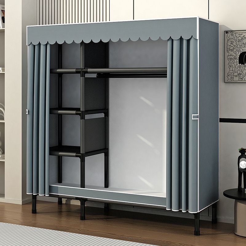 Durable, thick, assembled, sturdy, all-steel frame cabinets, vertical reinforced wardrobes, simple wardrobes, home bedrooms, and more